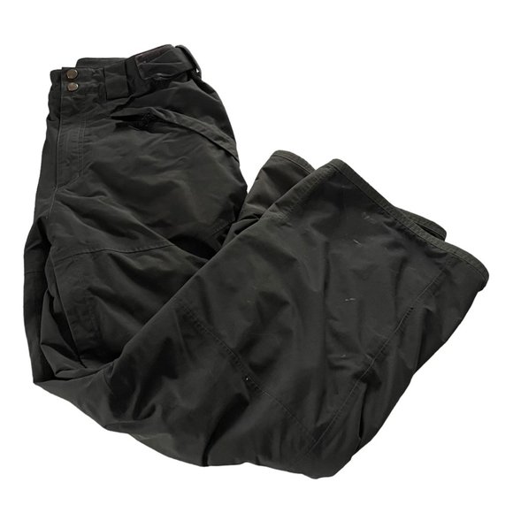 The North Face Dryvent Snow Pants Medium Short Mens Charcoal Gray Cargo Ski - Picture 1 of 9